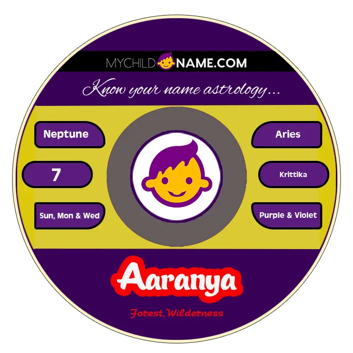 aaranya name meaning