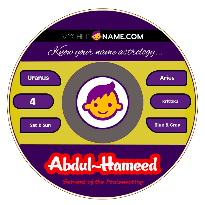 abdul-hameed name meaning