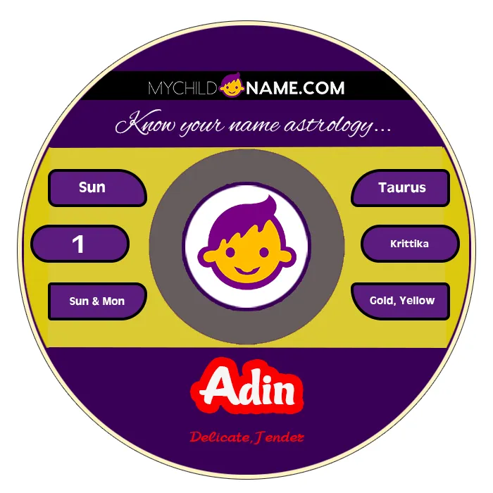 adin name meaning adin name meaning
