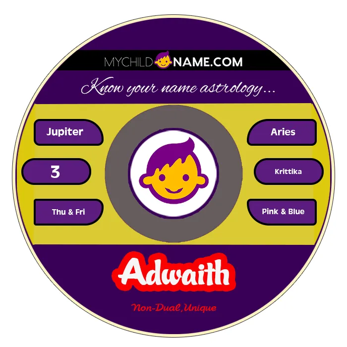 adwaith name meaning