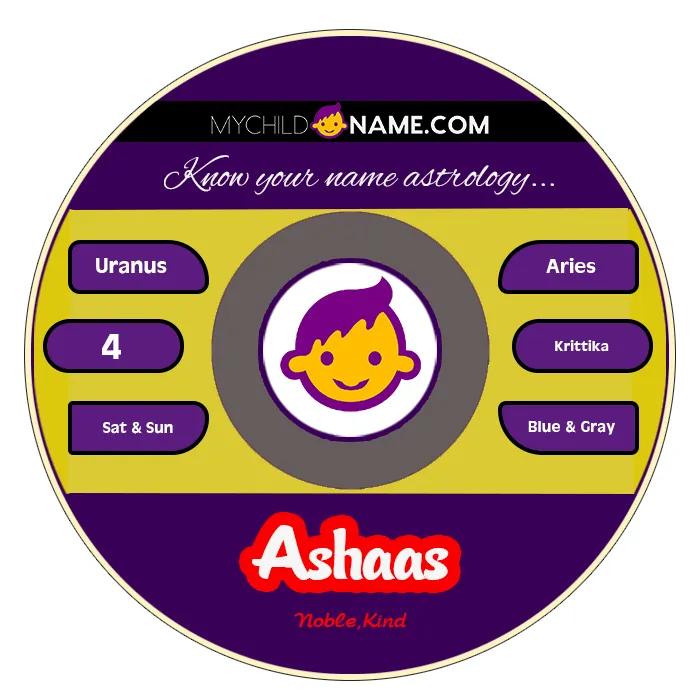 ashaas name meaning
