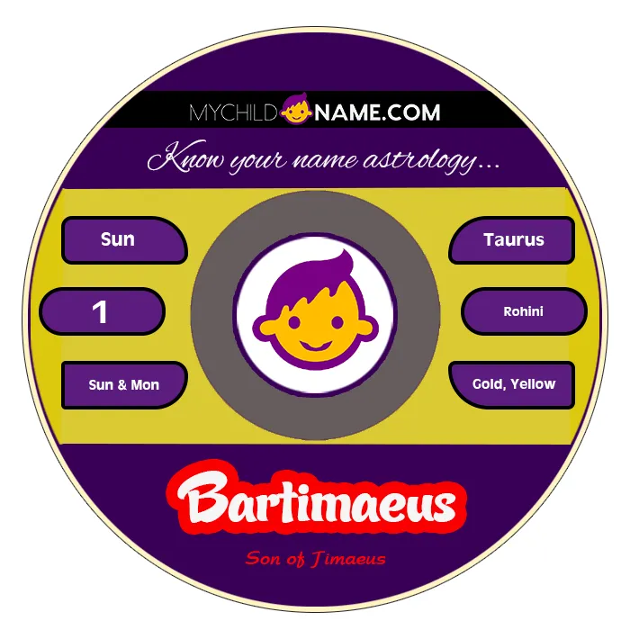 bartimaeus name meaning