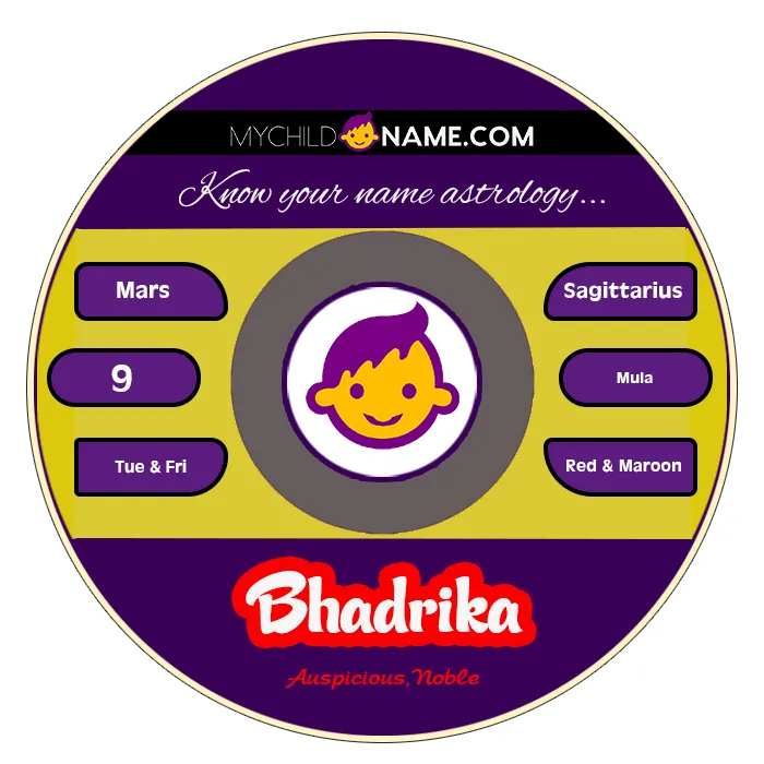 bhadrika name meaning bhadrika name meaning