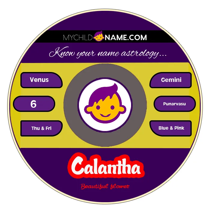 calantha name meaning