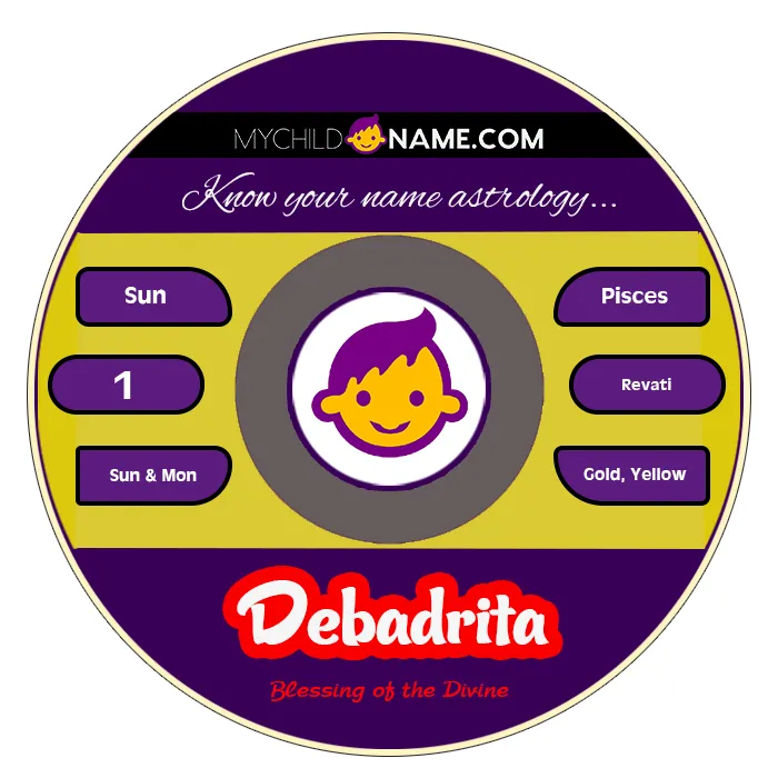 debadrita name meaning