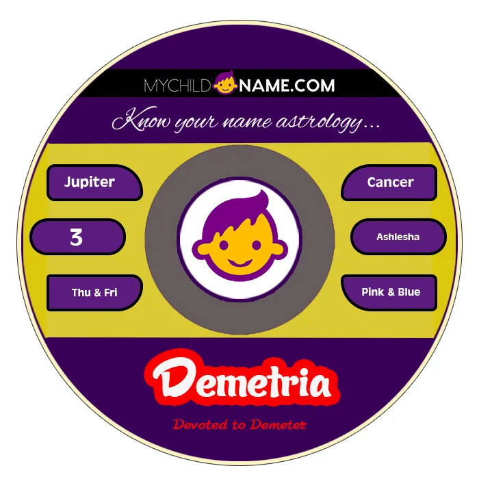 demetria name meaning