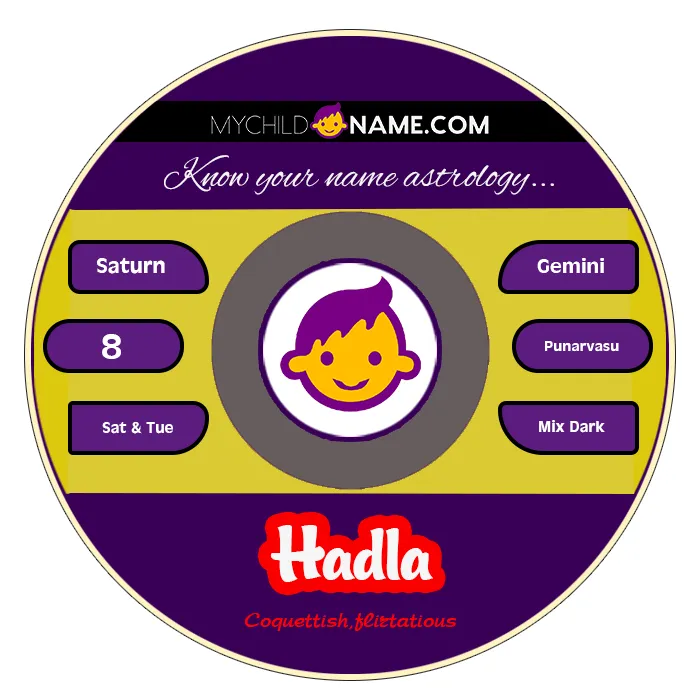hadla name meaning hadla name meaning