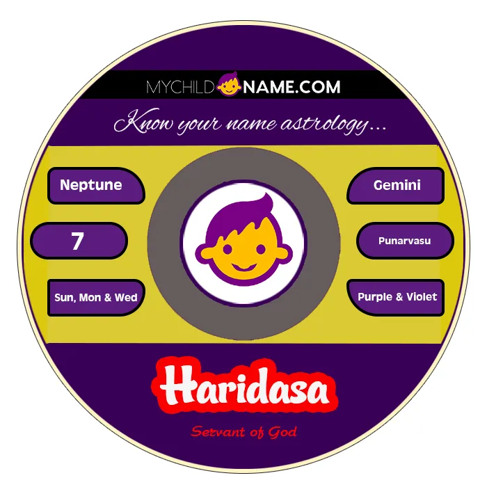 haridasa name meaning haridasa name meaning