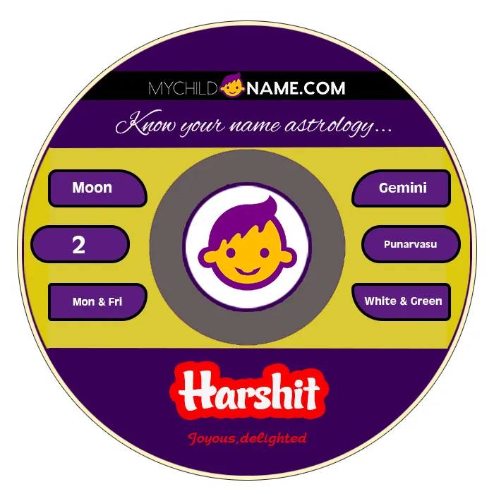 harshit name meaning