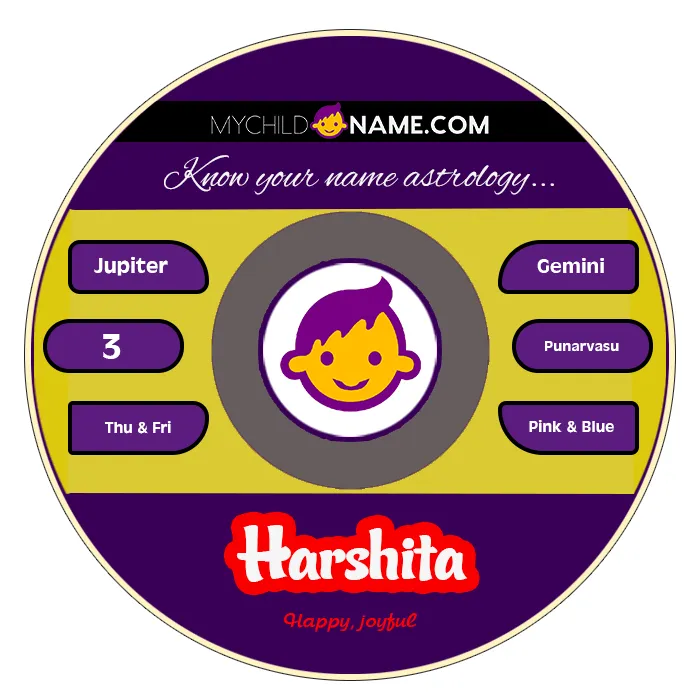harshita name meaning