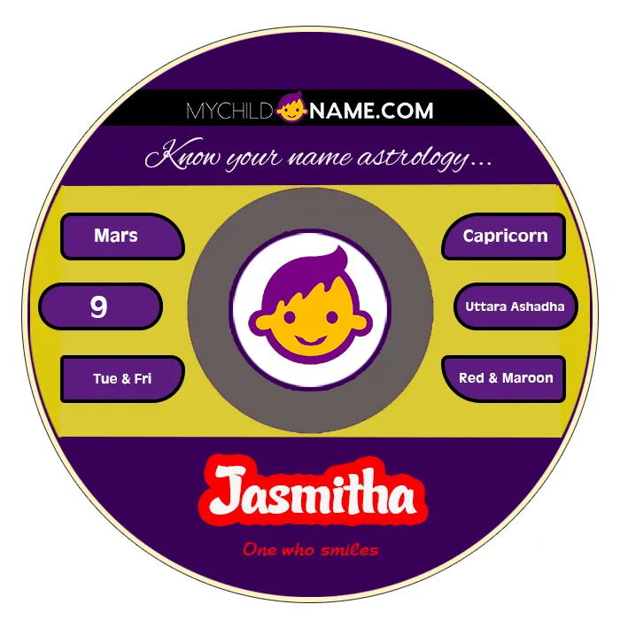 jasmitha name meaning