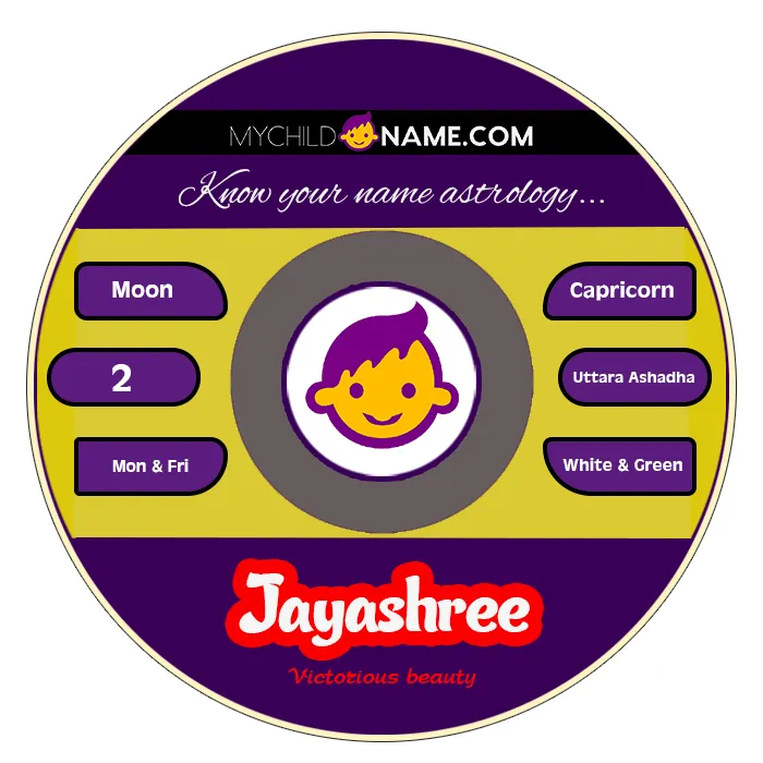jayashree name meaning