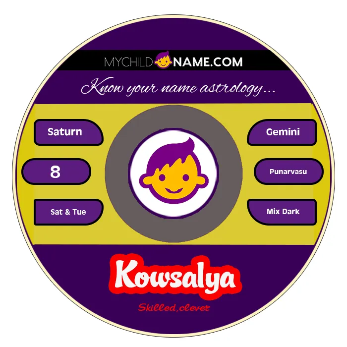 kowsalya name meaning