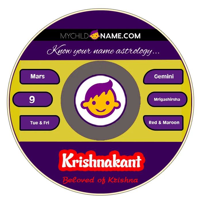krishnakant name meaning krishnakant name meaning