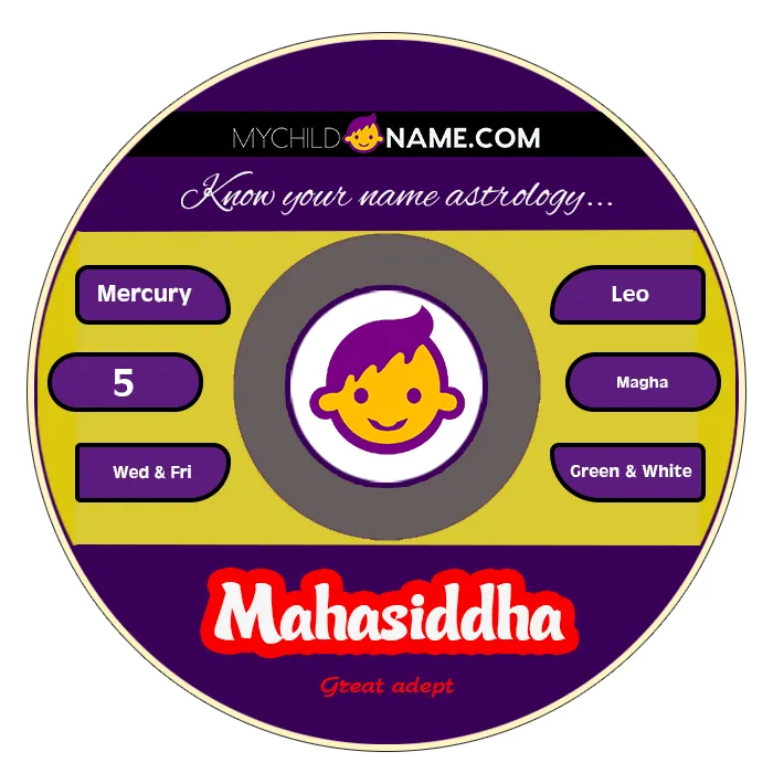 mahasiddha name meaning