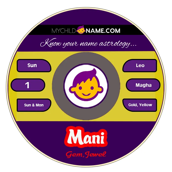 mani name meaning