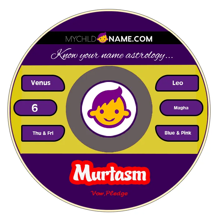 murtasm name meaning