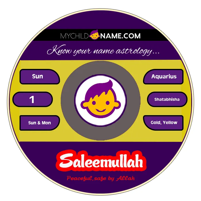 saleemullah name meaning