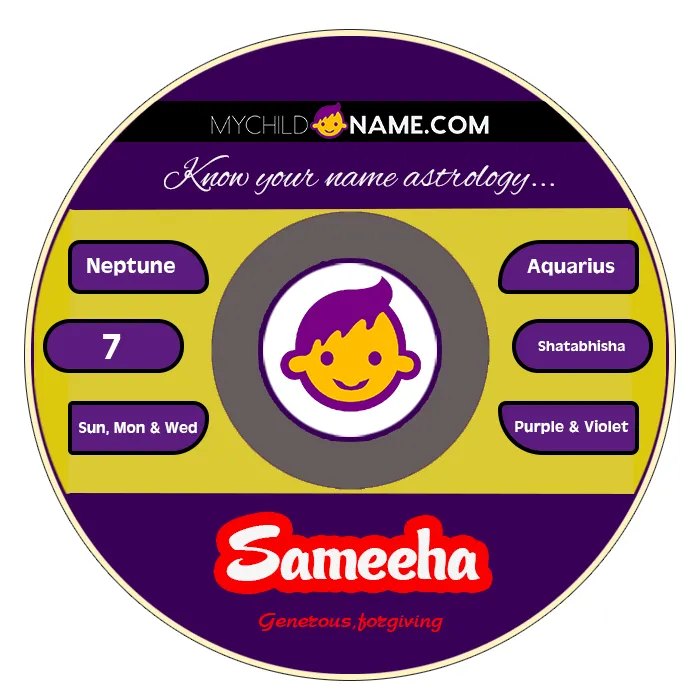 sameeha name meaning