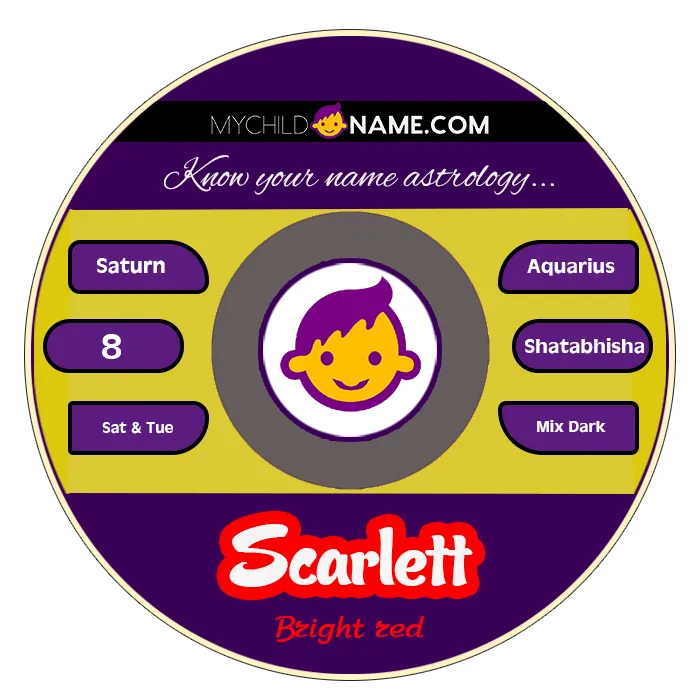 scarlett name meaning scarlett name meaning