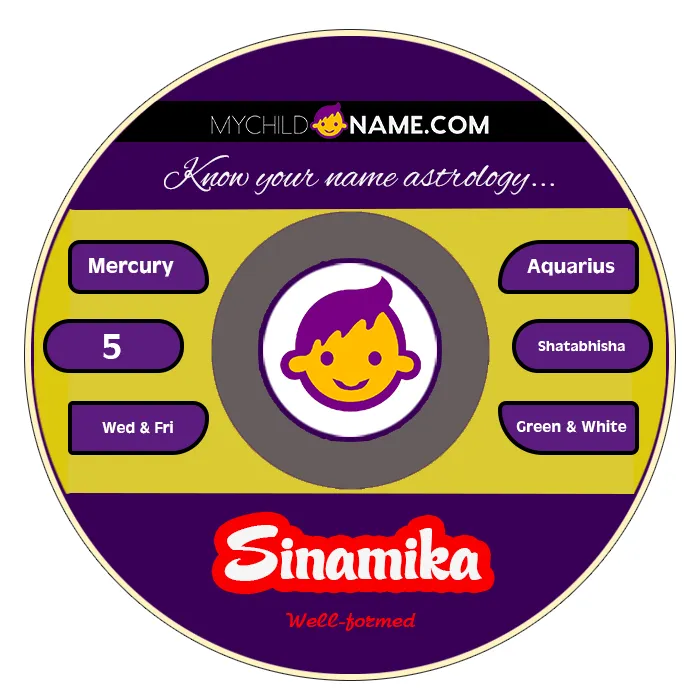 sinamika name meaning