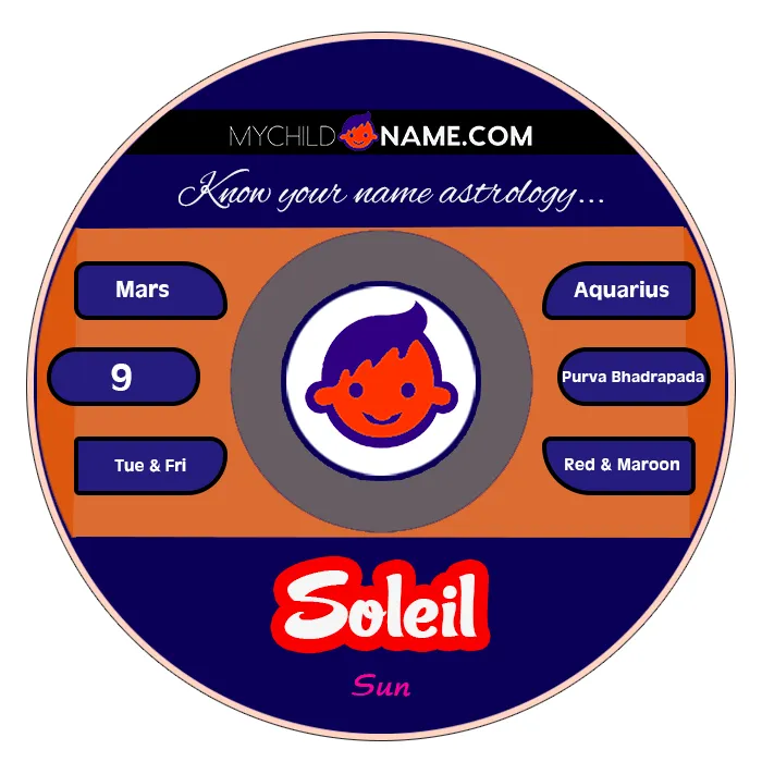 soleil name meaning soleil name meaning
