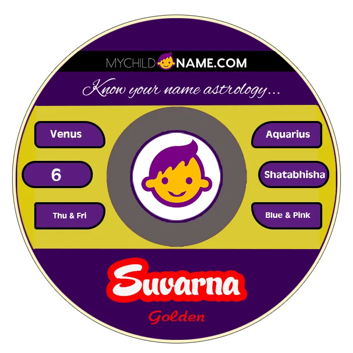 suvarna name meaning
