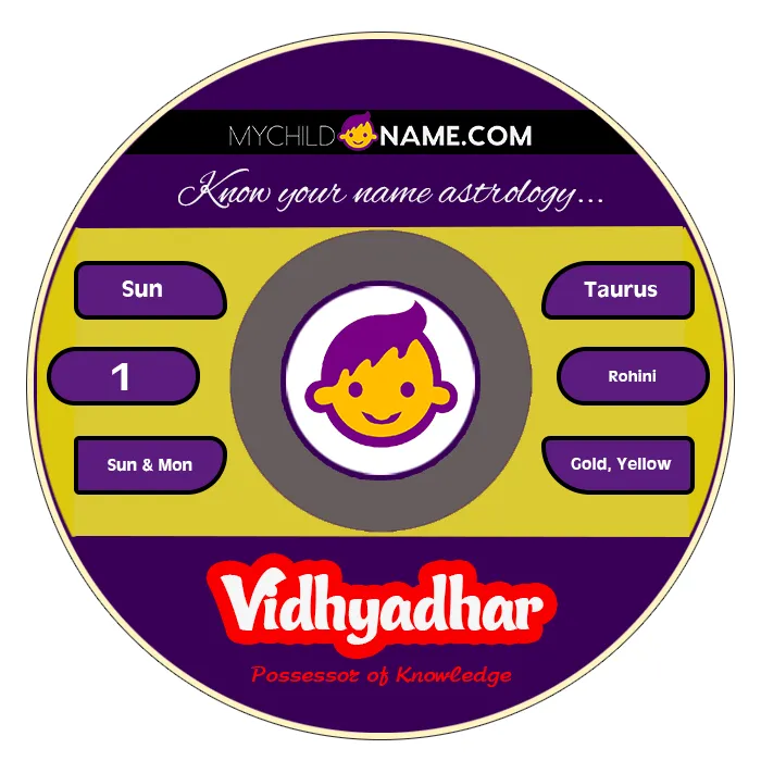 vidhyadhar name meaning vidhyadhar name meaning
